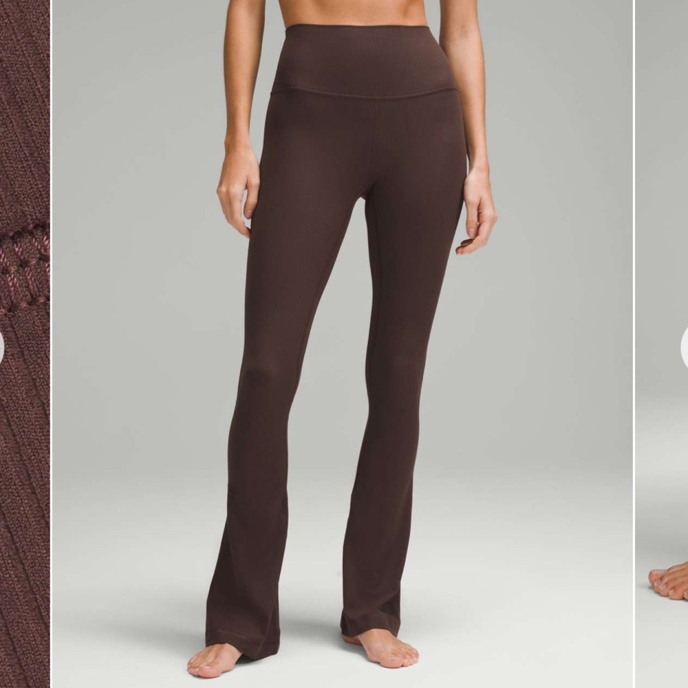 LULULEMON Align High-Rise Ribbed Mini-Flared Pant- 8 - Picture 2 of 7